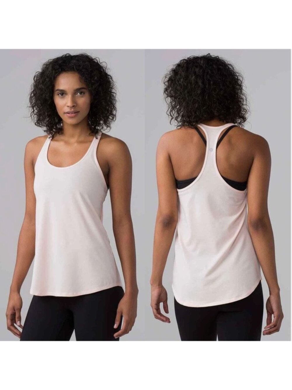 Lululemon Tech Mesh Singlet Racerback Tank Top Butter Pink Womens Size 10